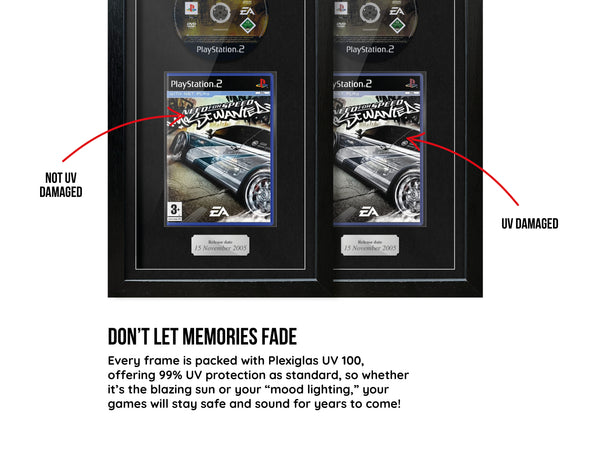 Need For Speed: Most Wanted (PS2) Exhibition Range Framed Game (Damaged sleeve) - Frame-A-Game