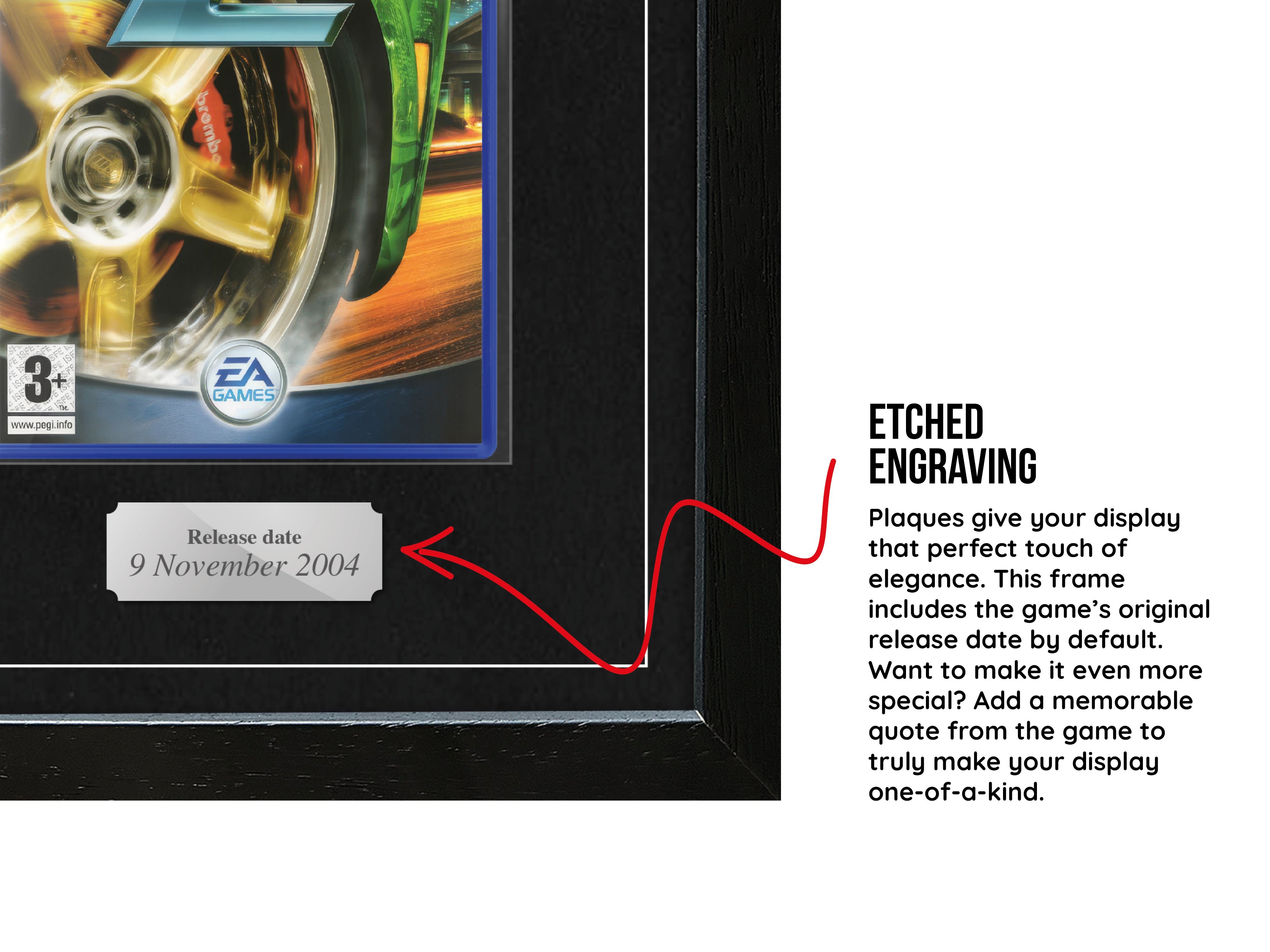 Need For Speed: Underground 2 (PS2) Exhibition Range Framed Game - Frame-A-Game