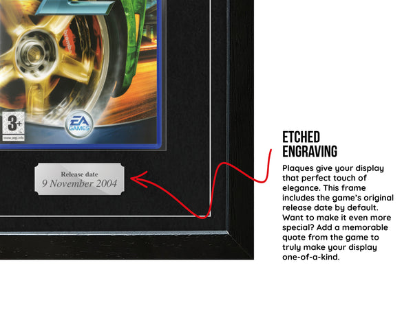 Need For Speed: Underground 2 (PS2) Exhibition Range Framed Game - Frame-A-Game