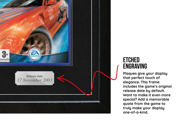 Need For Speed: Underground (PS2) Exhibition Range Framed Game - Frame-A-Game