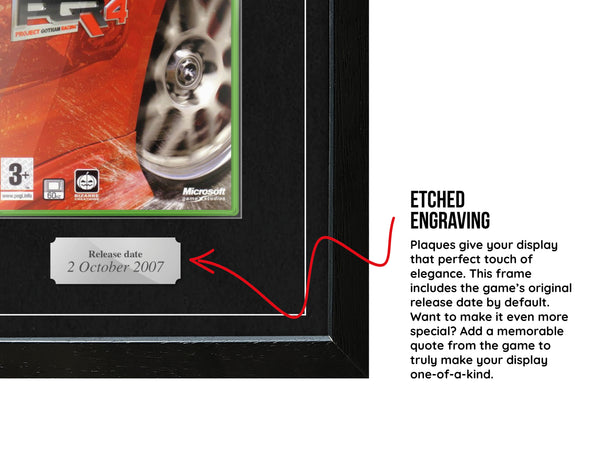 Project Gotham Racing 4 (Xbox 360) Exhibition Range Framed Game - Frame-A-Game