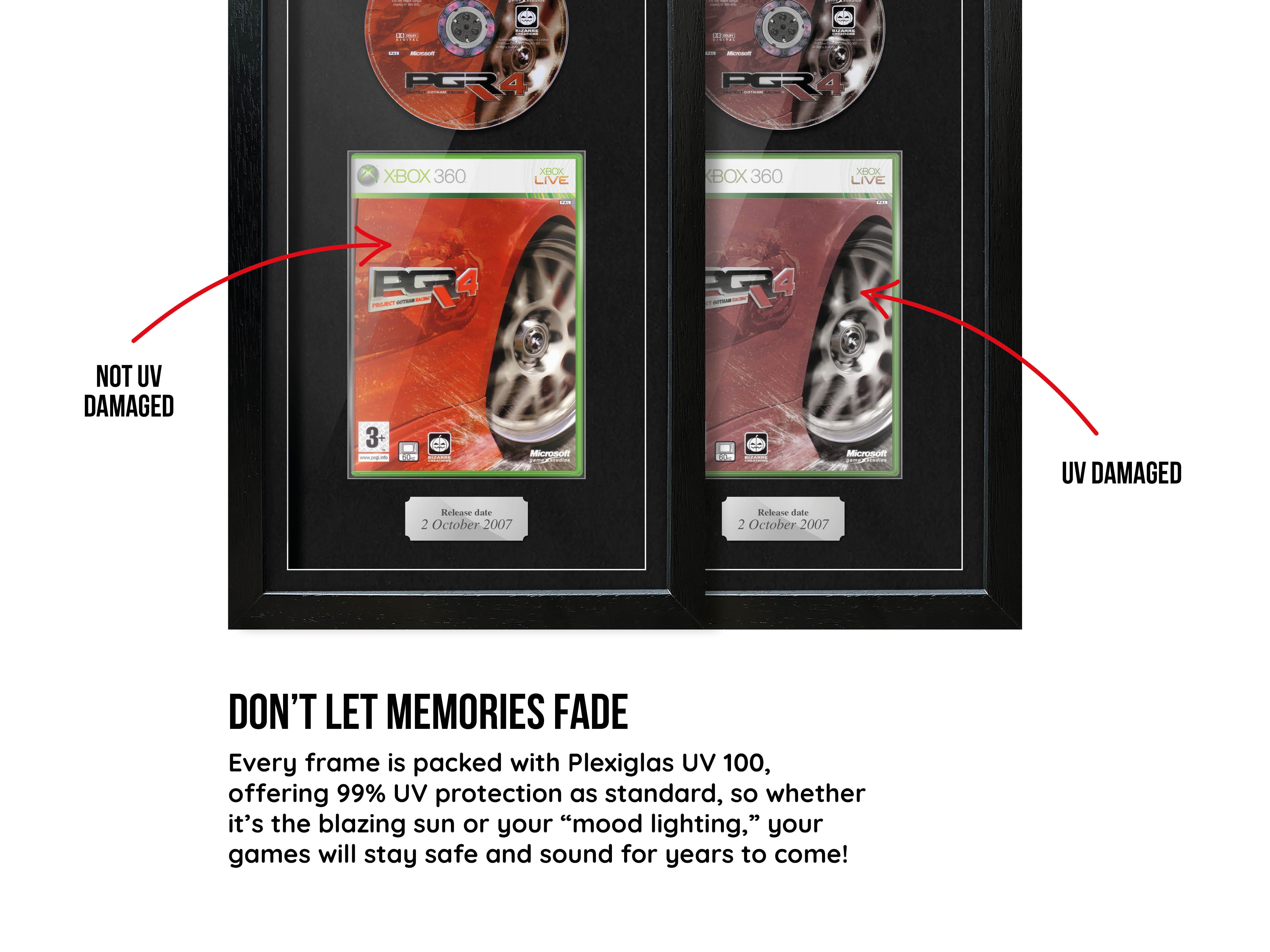 Project Gotham Racing 4 (Xbox 360) Exhibition Range Framed Game - Frame-A-Game