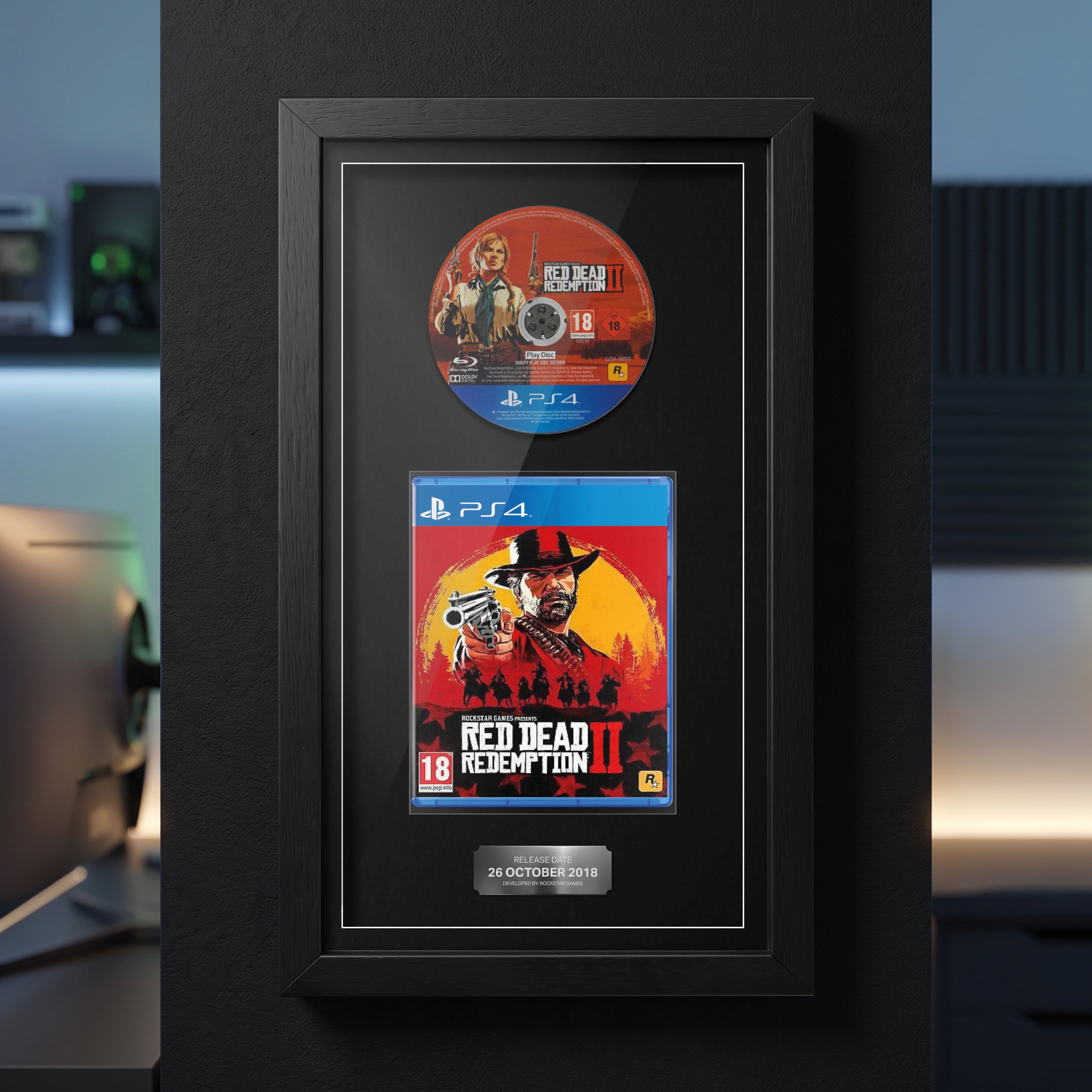 Red Dead Redemption II (PS4) Jeu encadré de la zone d'exposition
