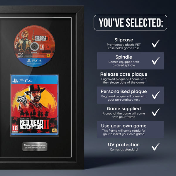 Red Dead Redemption II (PS4) Jeu encadré de la zone d'exposition