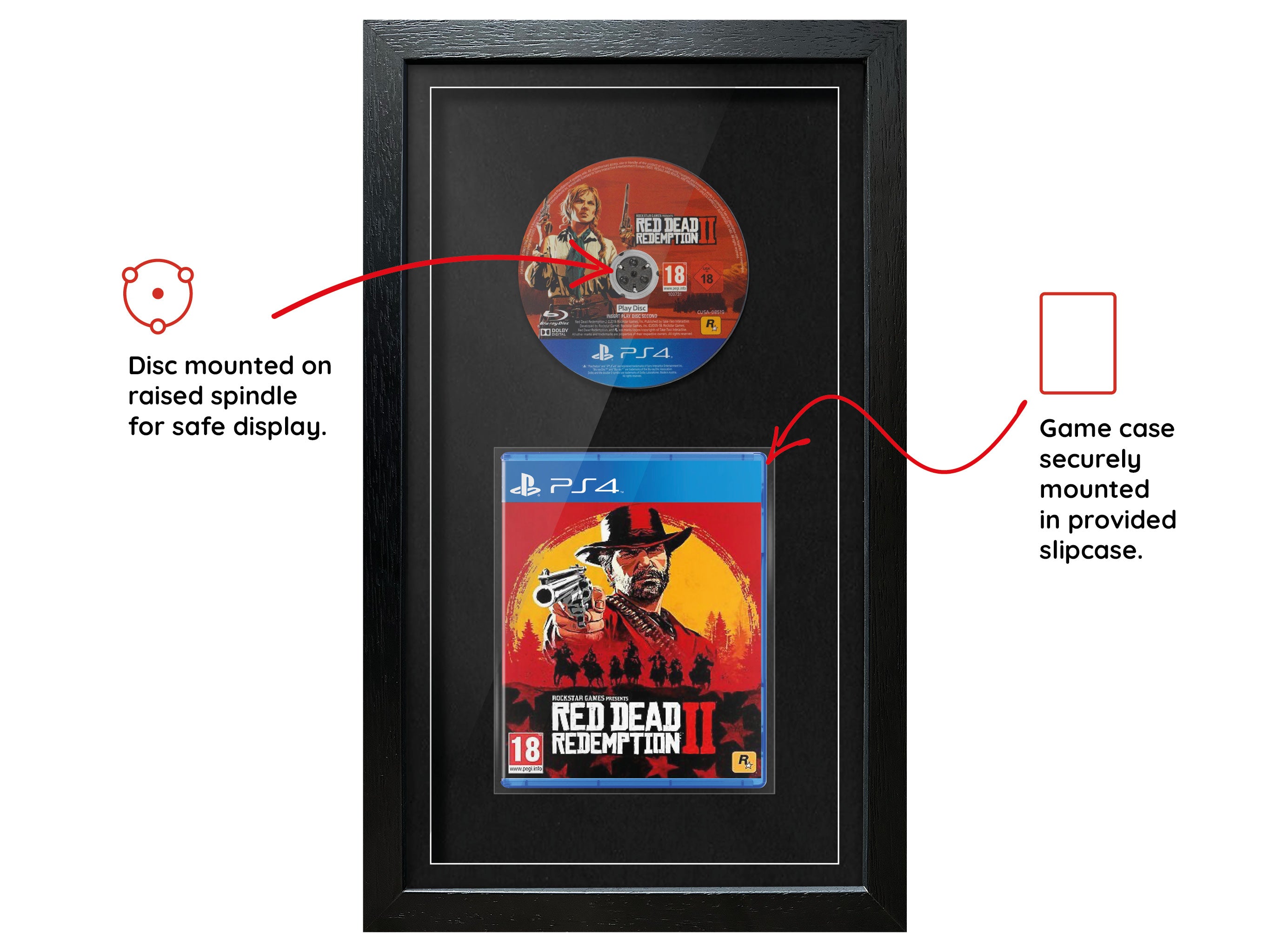 Red Dead Redemption II (PS4) Exhibition Range Framed Game - Frame-A-Game