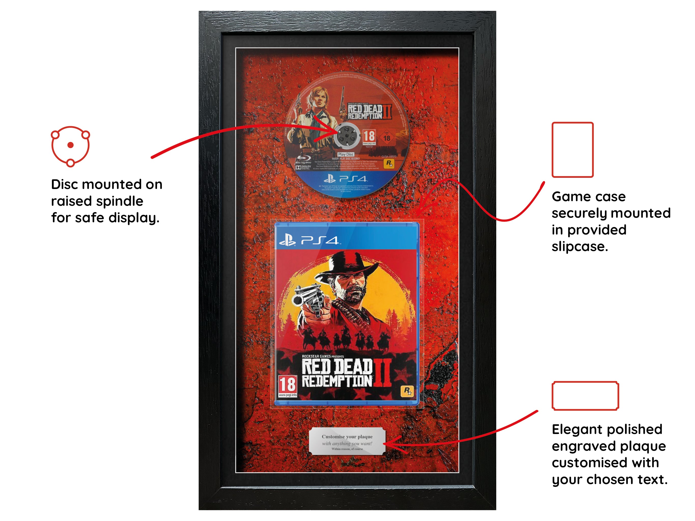 Red Dead Redemption II (PS4) Inspired By Exhibition Range Framed Game - Frame-A-Game