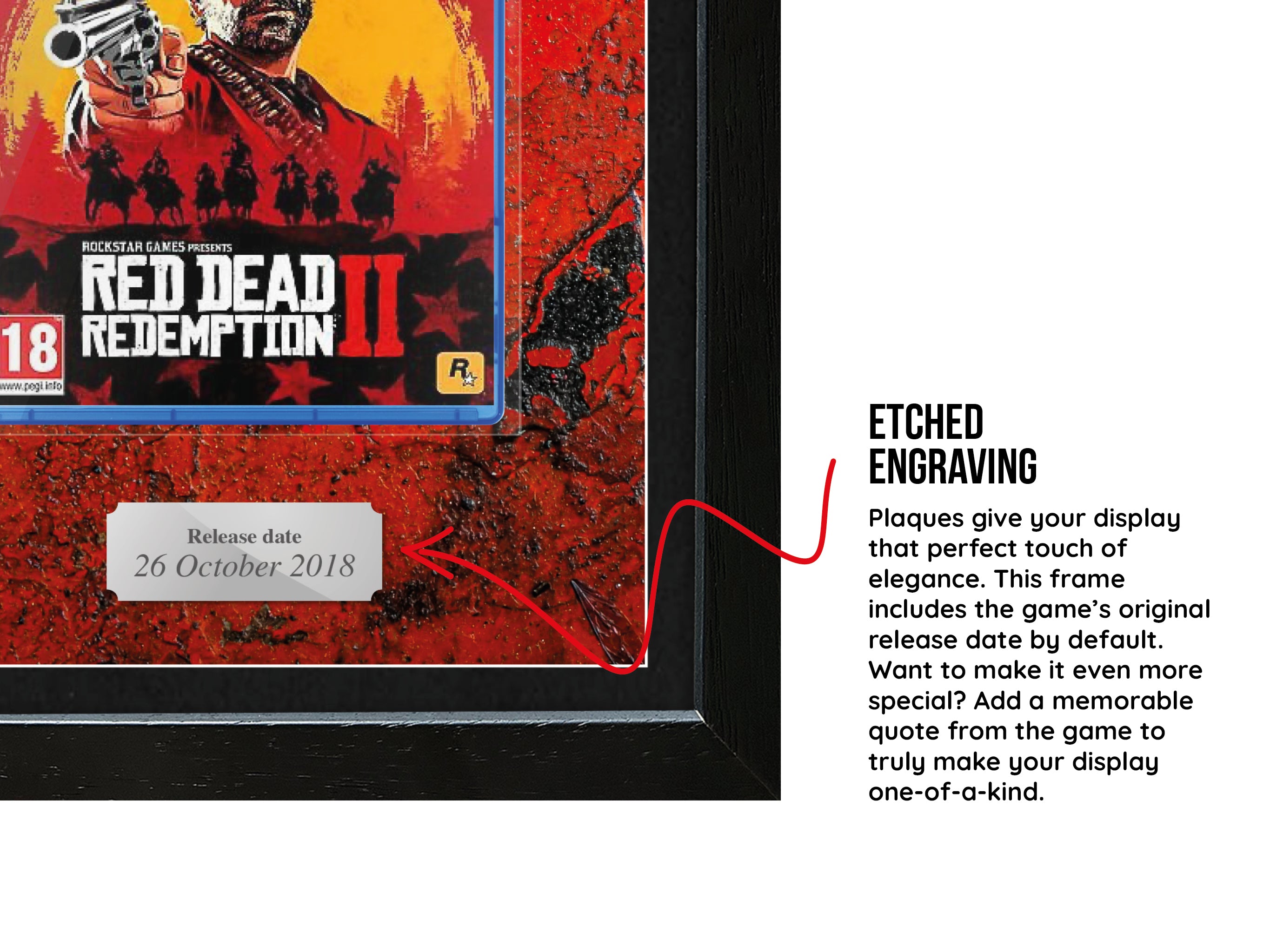 Red Dead Redemption II (PS4) Inspired By Exhibition Range Framed Game - Frame-A-Game