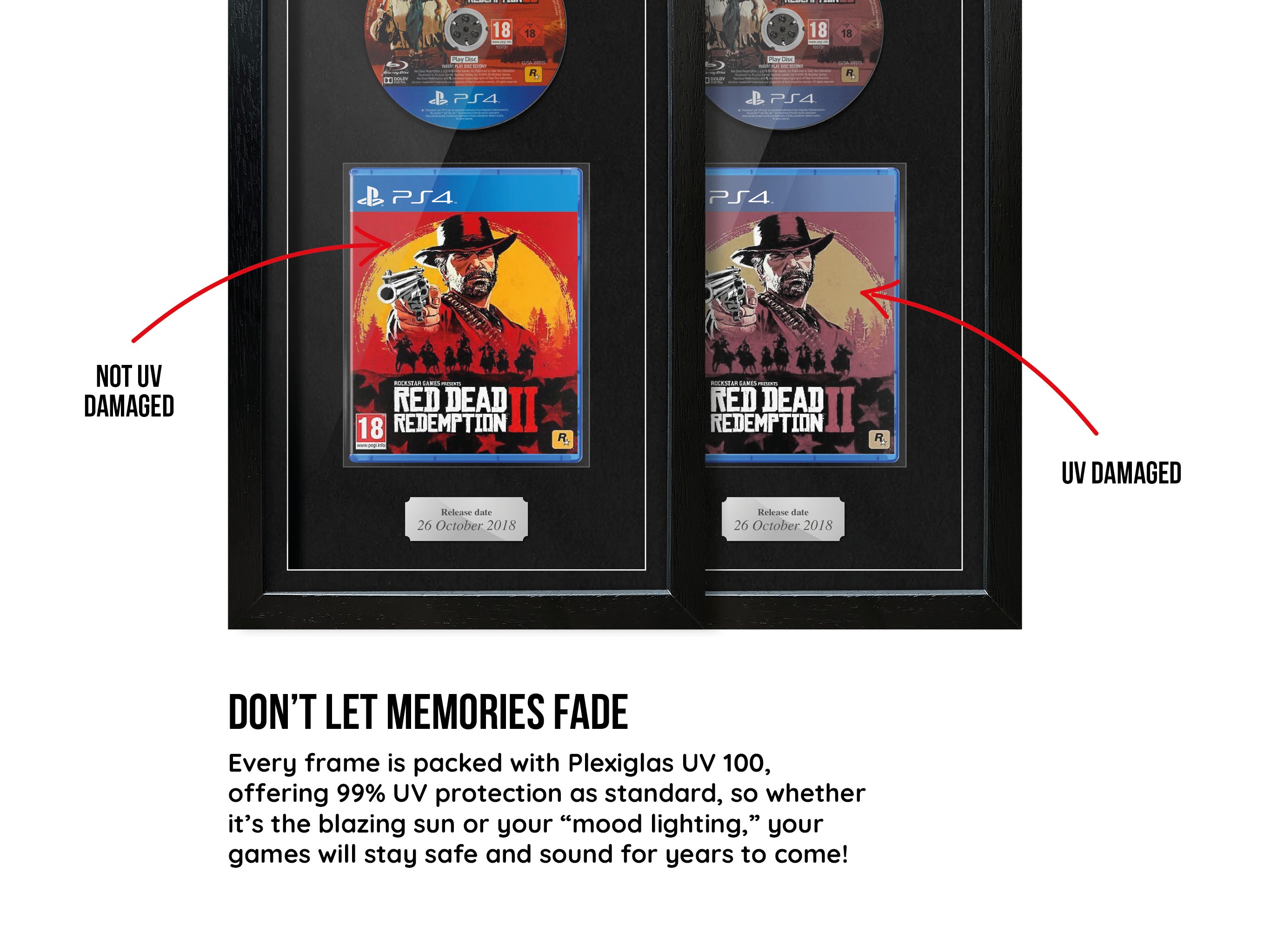 Red Dead Redemption II (PS4) Exhibition Range Framed Game - Frame-A-Game