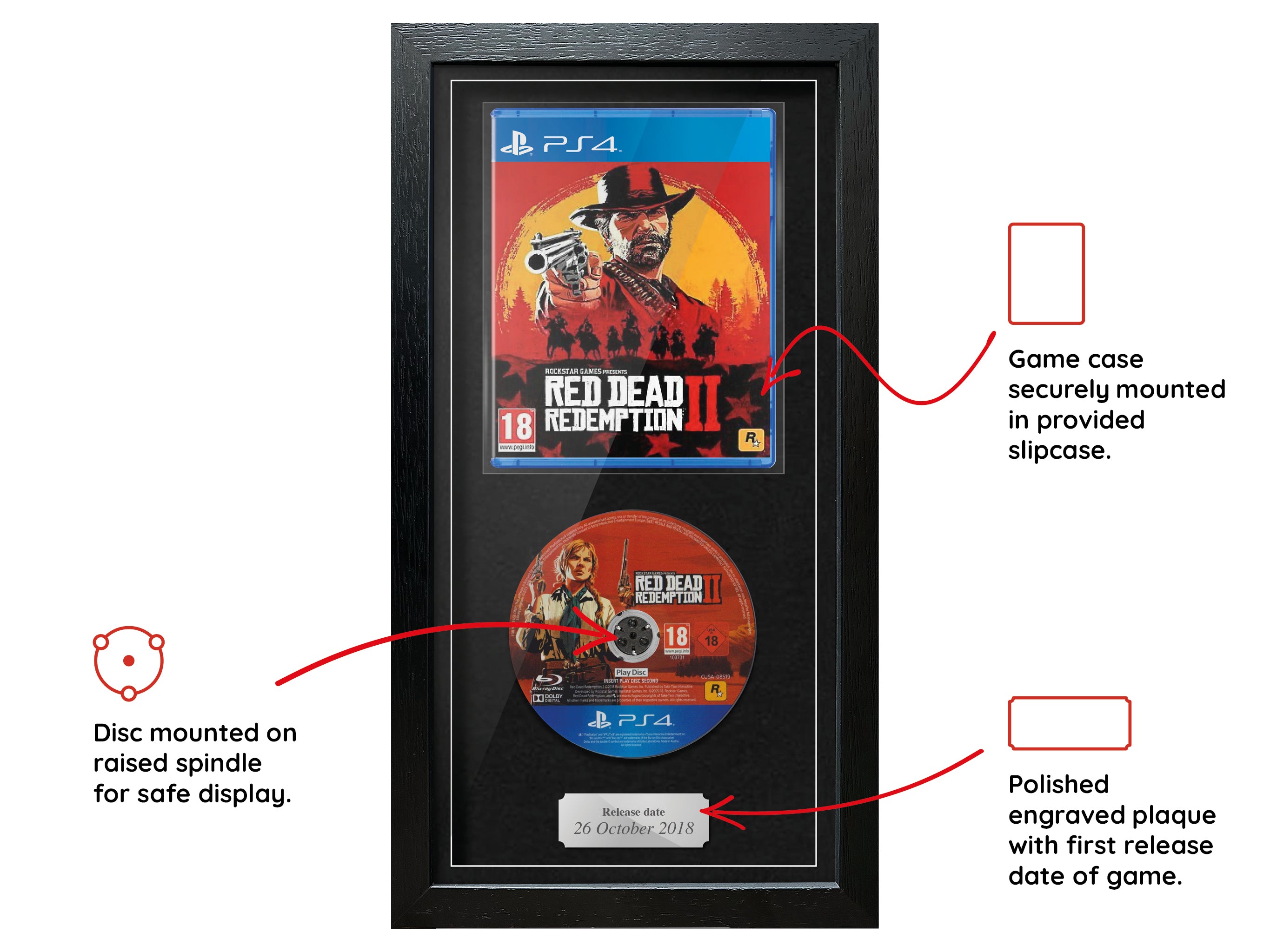 Red Dead Redemption II (PS4) Expo Pro Range Framed Game - Frame-A-Game