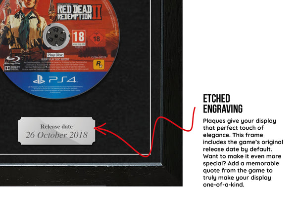 Red Dead Redemption II (PS4) Expo Pro Range Framed Game - Frame-A-Game
