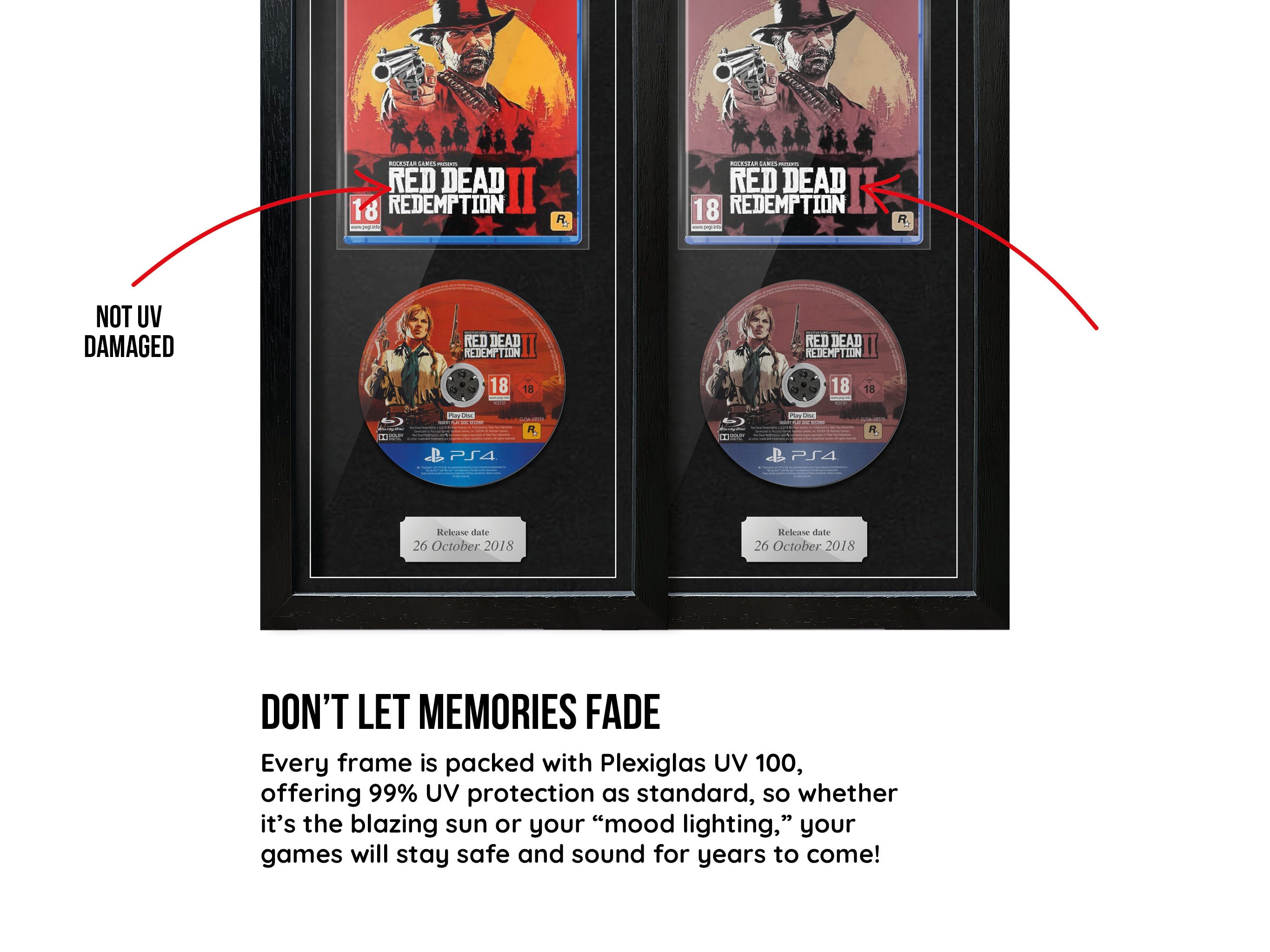 Red Dead Redemption II (PS4) Expo Pro Range Framed Game - Frame-A-Game