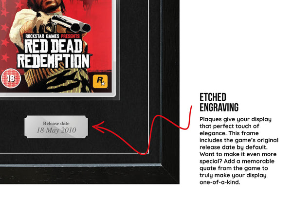 Red Dead Redemption (PS3) Exhibition Range Framed Game - Frame-A-Game
