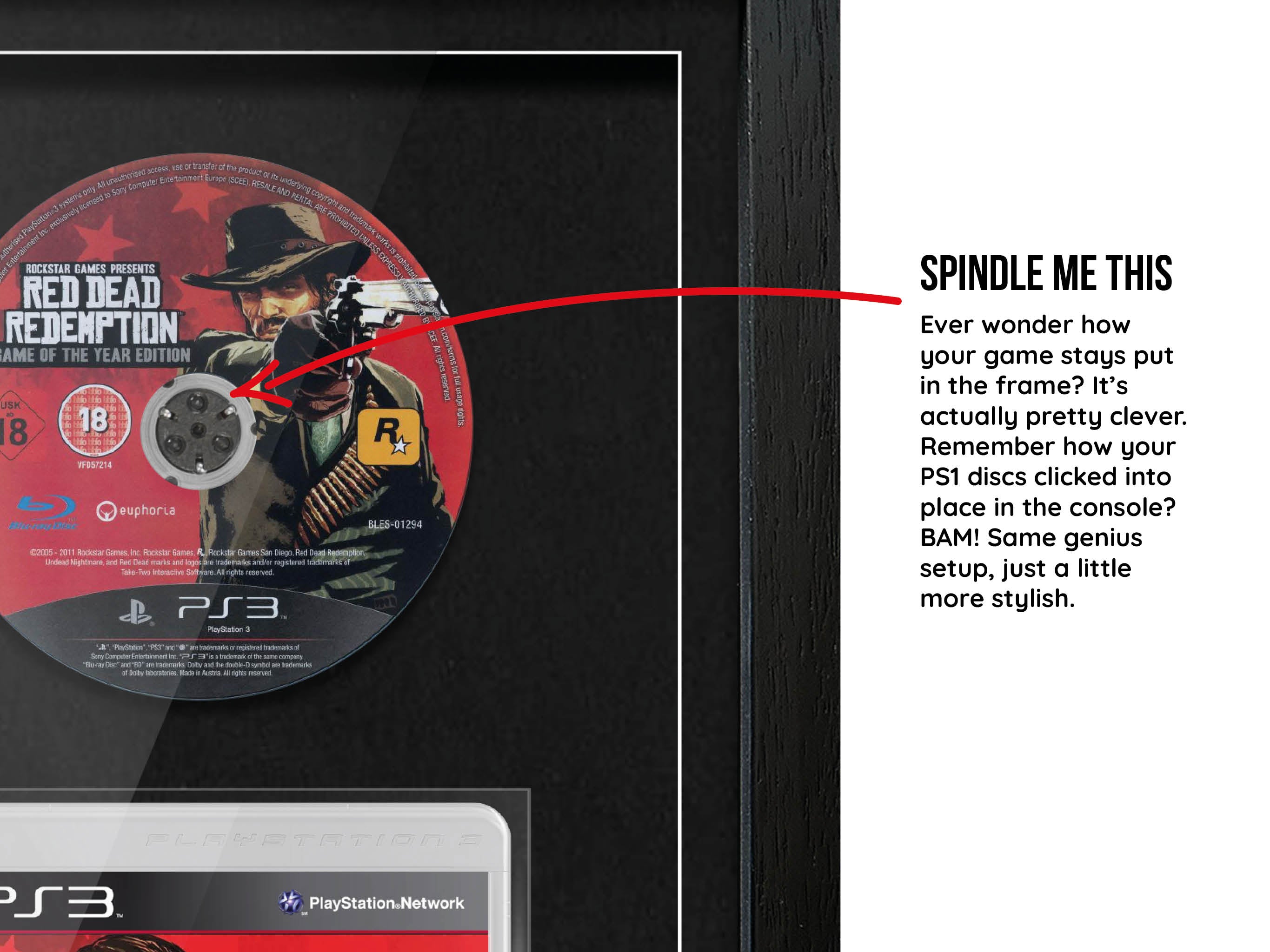 Red Dead Redemption (PS3) Exhibition Range Framed Game - Frame-A-Game