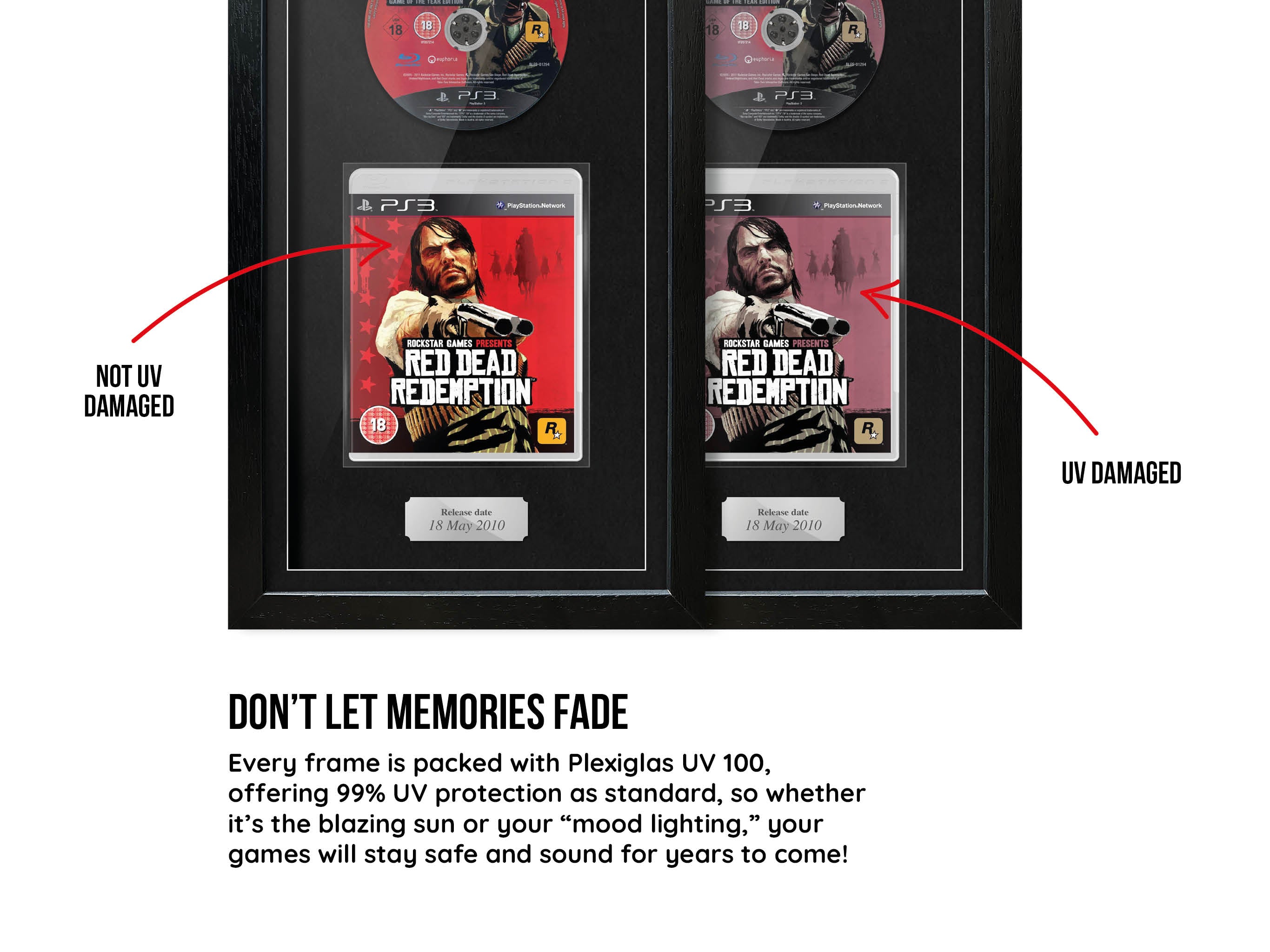 Red Dead Redemption (PS3) Exhibition Range Framed Game - Frame-A-Game