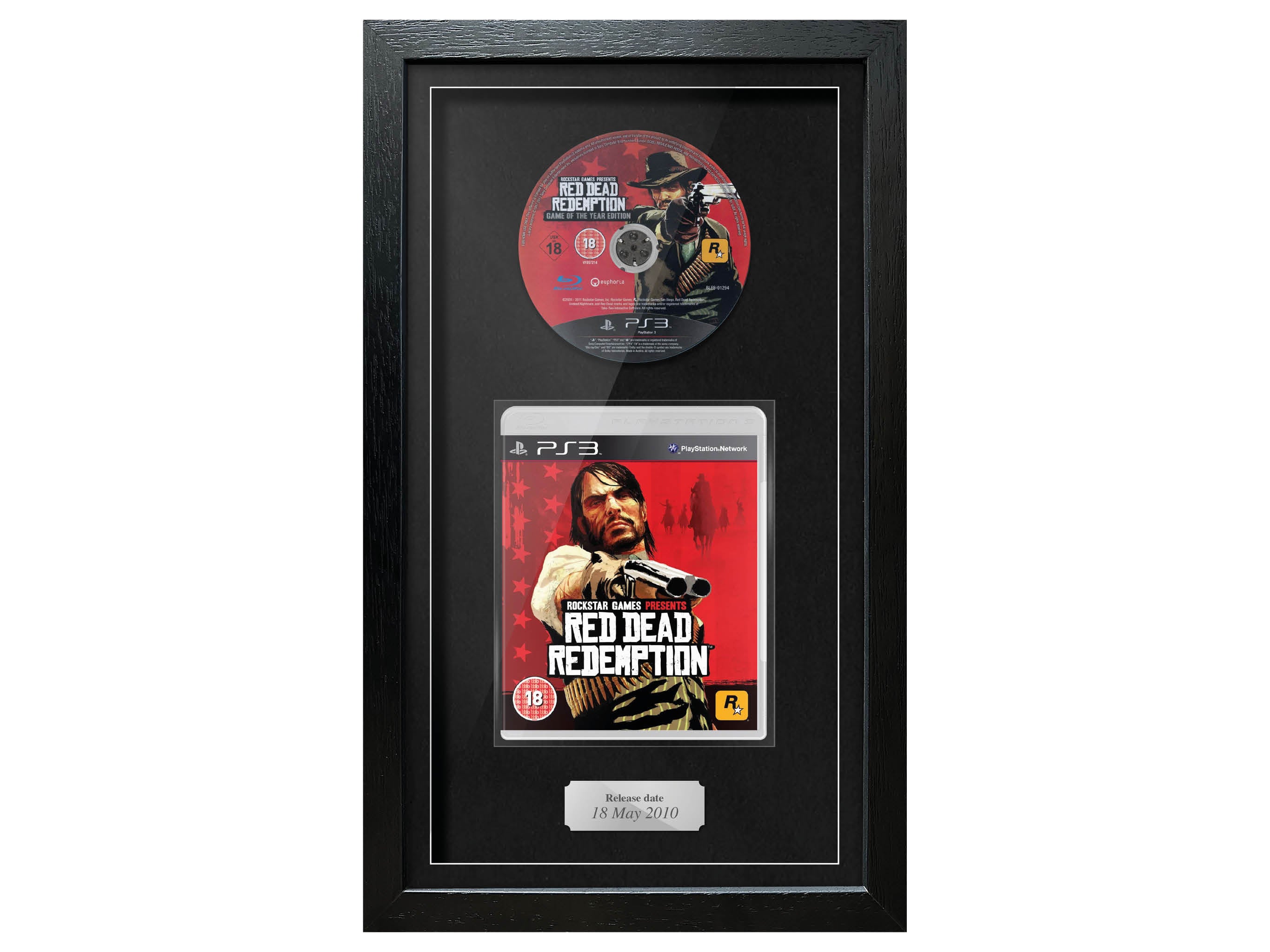 Red Dead Redemption (PS3) Exhibition Range Framed Game - Frame-A-Game