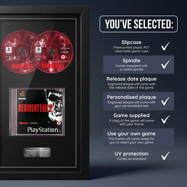 Resident Evil 2 (PS1) Jeu encadré de la gamme Exhibition Range