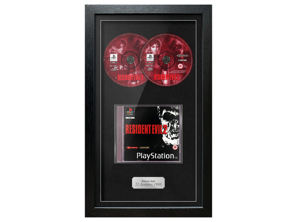 Resident Evil 2 (PS1) Exhibition Range Framed Game - Frame-A-Game