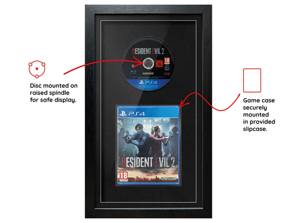 Resident Evil 2 (PS4) Exhibition Range Framed Game - Frame-A-Game