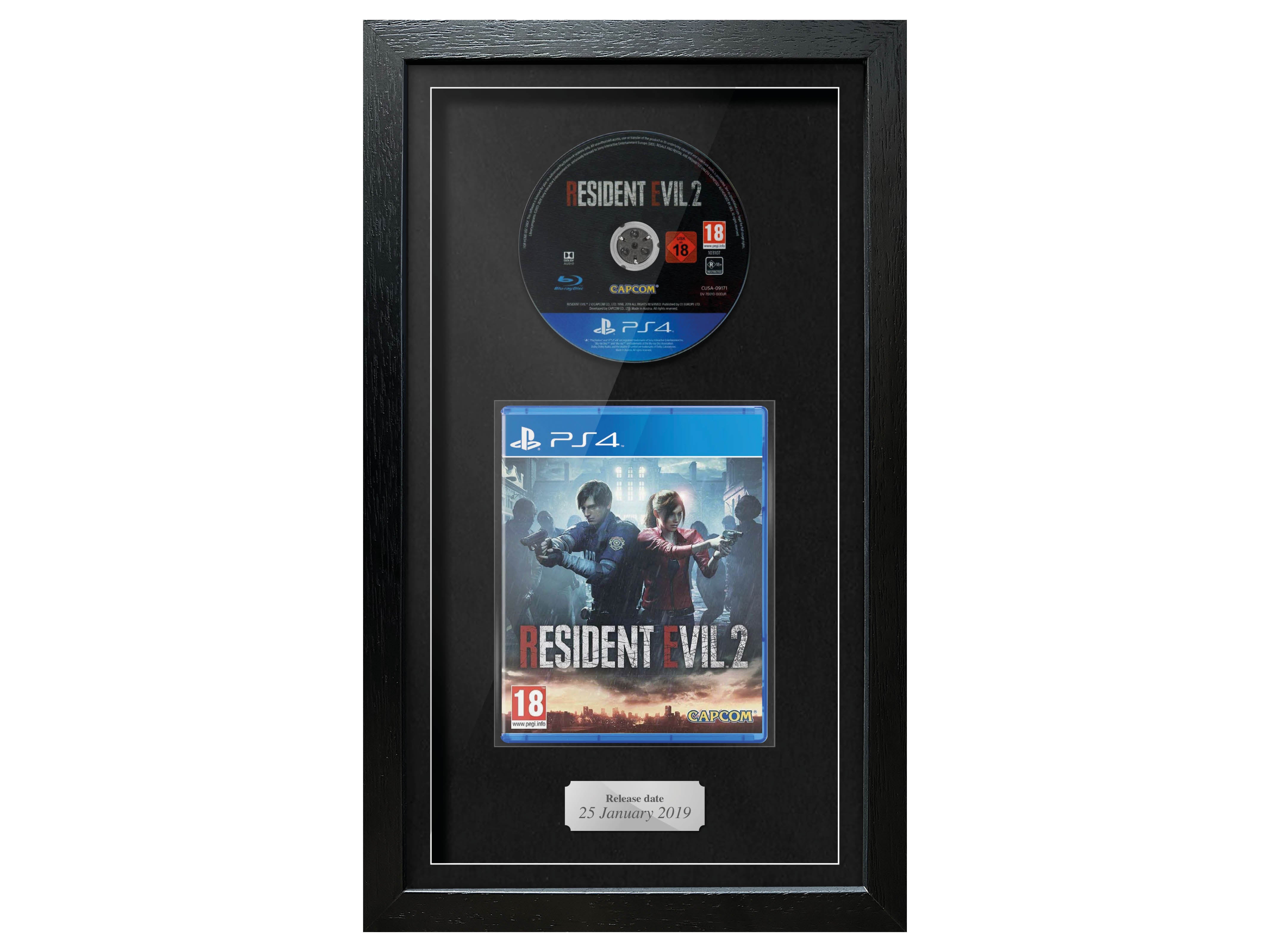 Resident Evil 2 (PS4) Exhibition Range Framed Game - Frame-A-Game