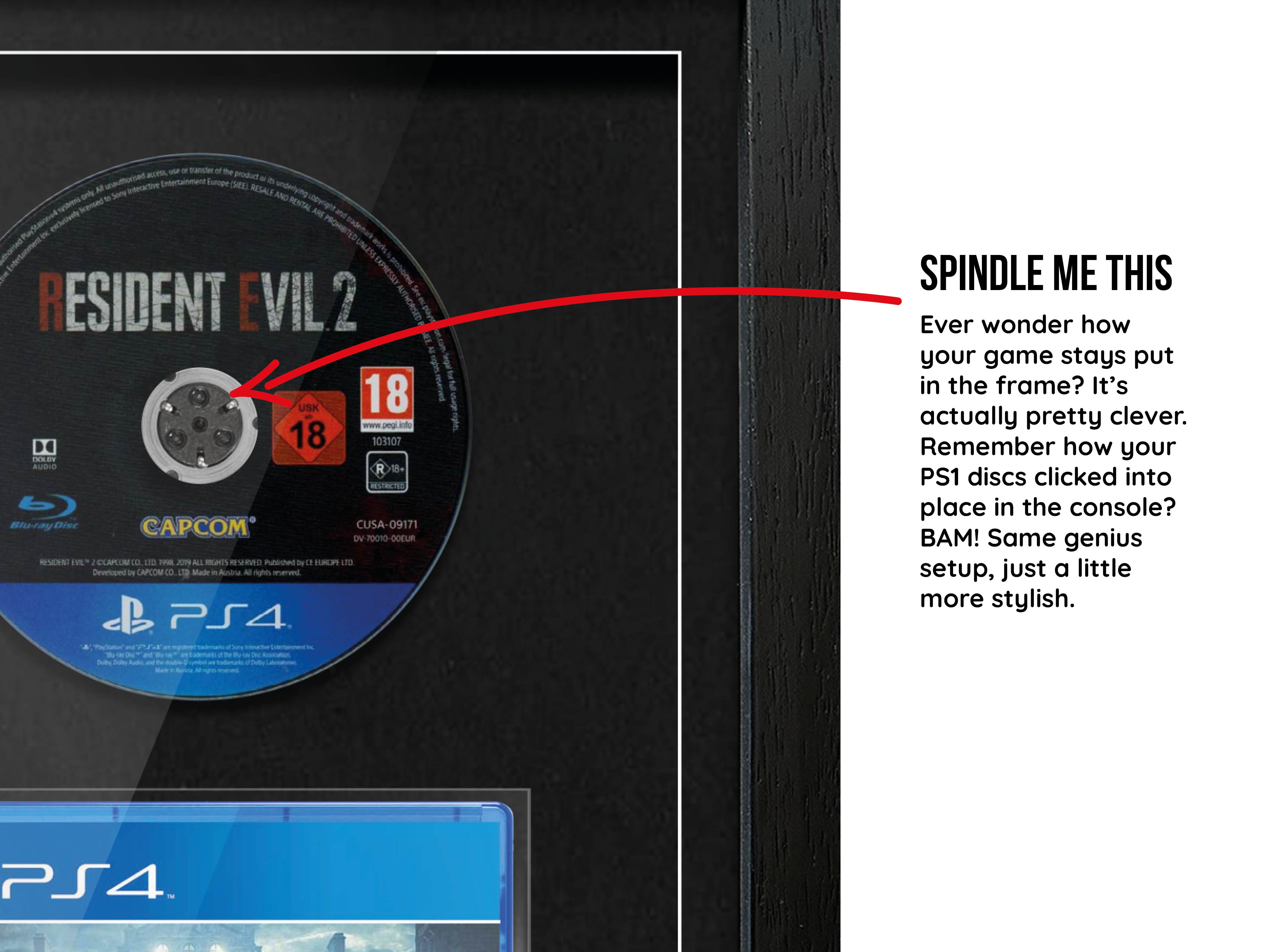 Resident Evil 2 (PS4) Exhibition Range Framed Game - Frame-A-Game