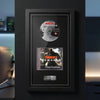 Resident Evil 3: Nemesis PS1 Exhibition Range frame hanging on a games room wall