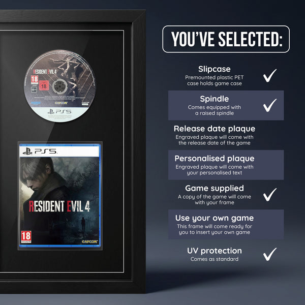 Resident Evil 4 PS5 frame, game supplied with no plaque