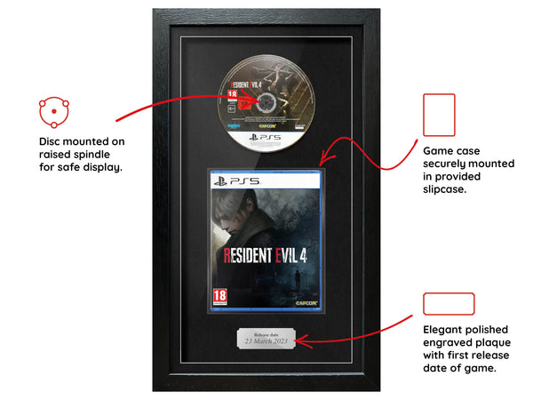 Resident Evil 4 (PS5) Exhibition Range Framed Game - Frame-A-Game