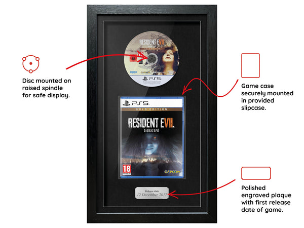 Resident Evil 7: Biohazard Gold Edition (PS5) Exhibition Range Framed Game - Frame-A-Game