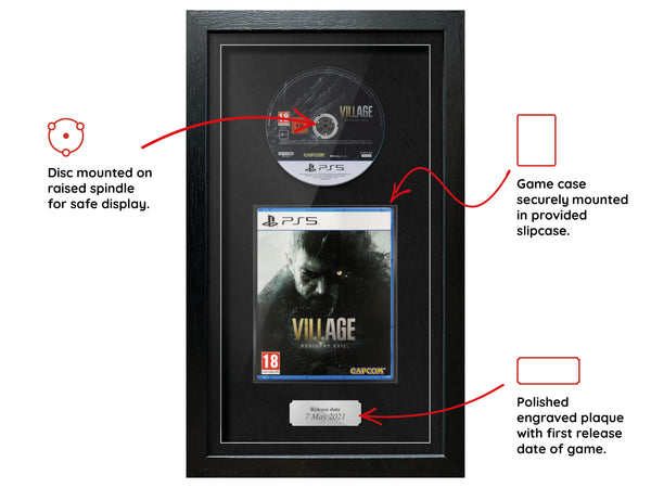 Resident Evil Village (PS5) Exhibition Range Framed Game - Frame-A-Game