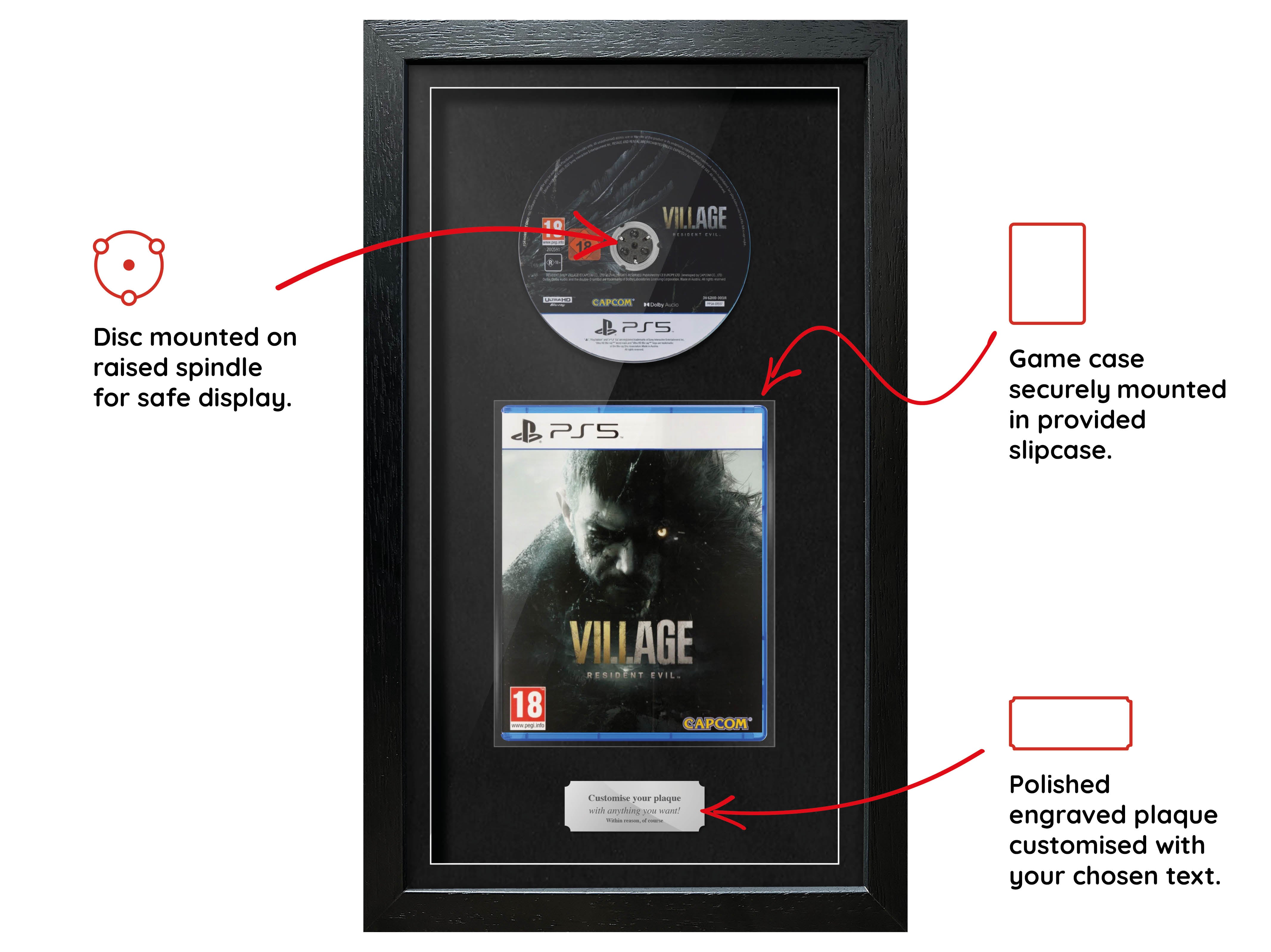 Resident Evil Village (PS5) Exhibition Range Framed Game - Frame-A-Game