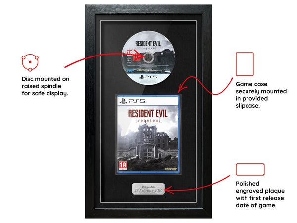 Resident Evil Requiem (PS5) Exhibition Range Framed Game - Frame-A-Game