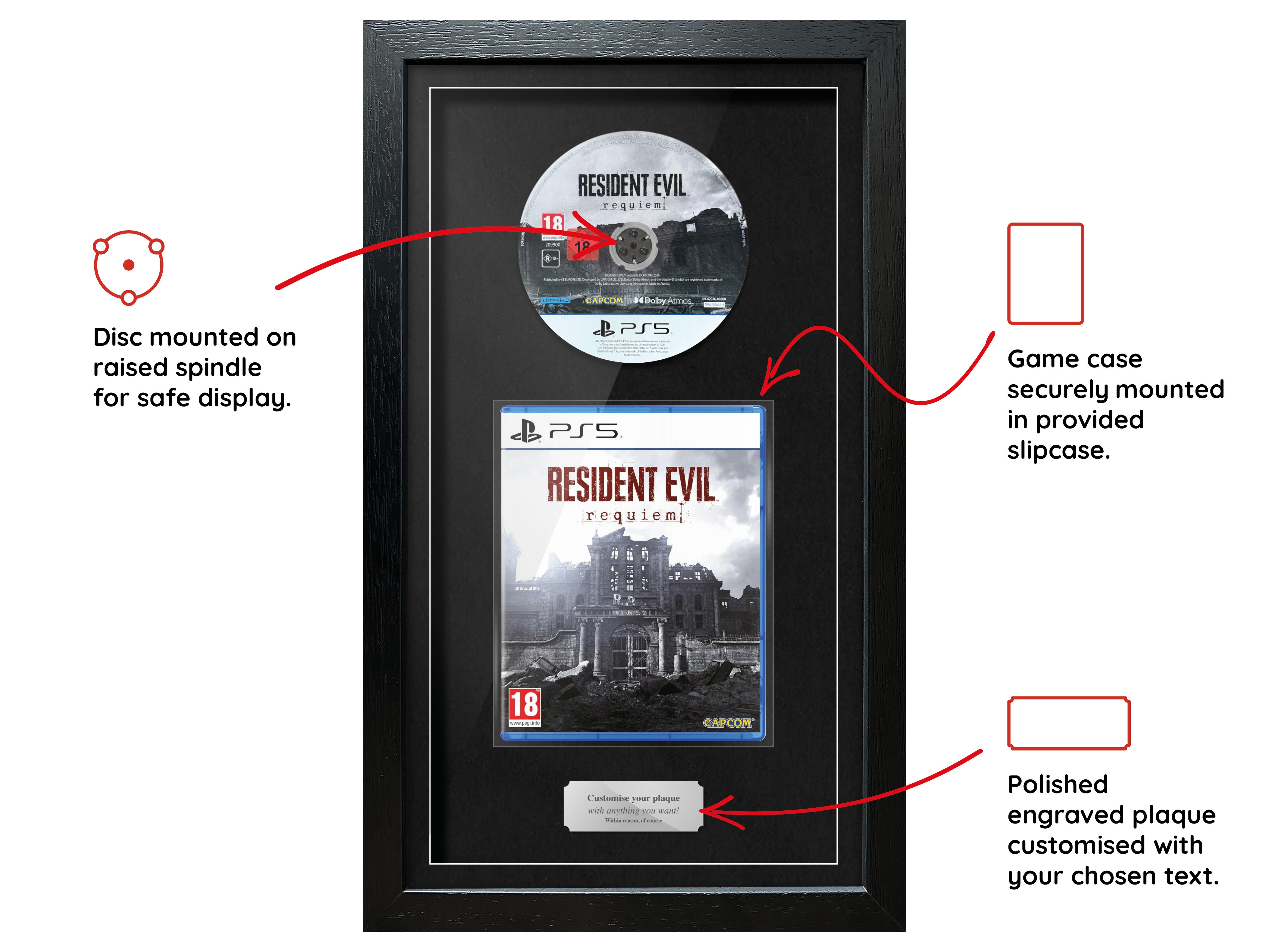 Resident Evil Requiem (PS5) Exhibition Range Framed Game - Frame-A-Game