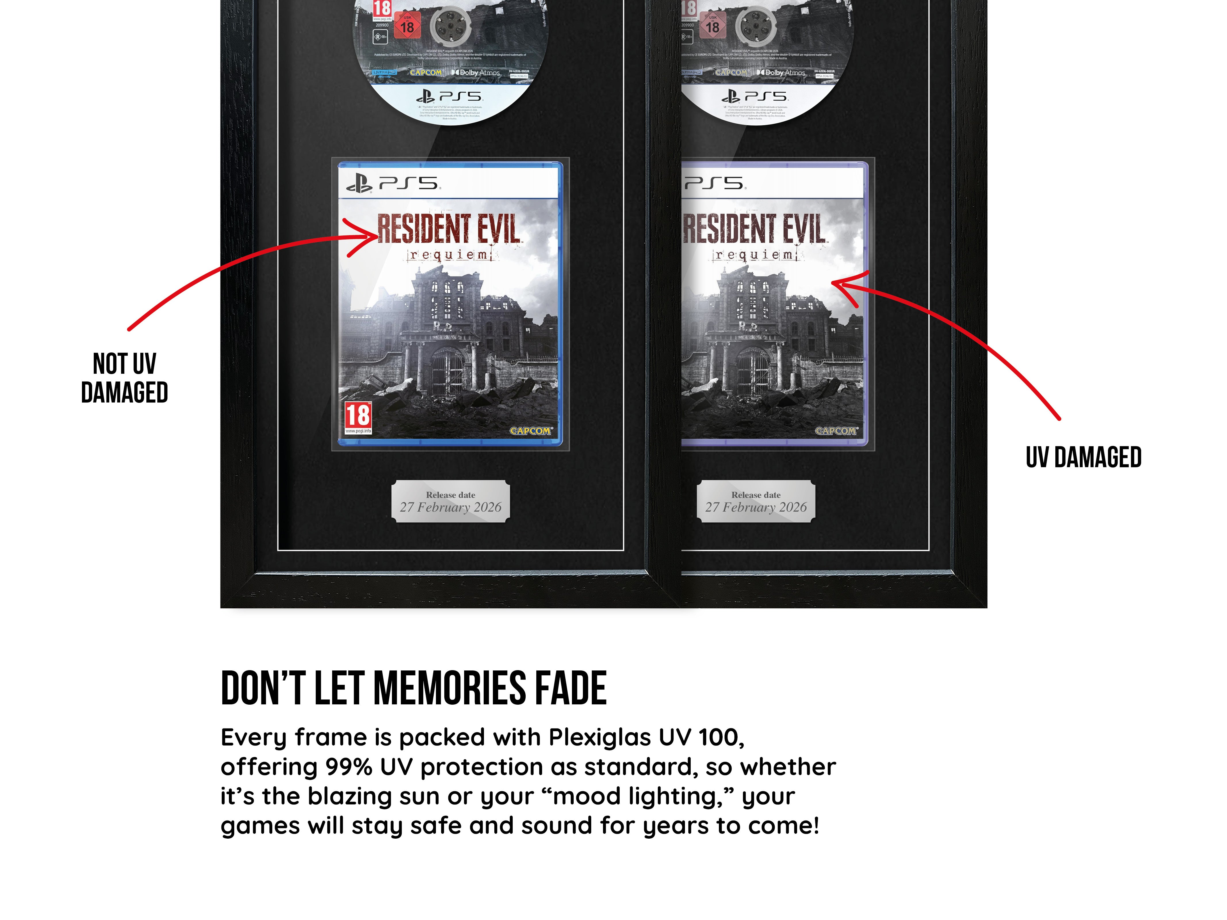 Resident Evil Requiem (PS5) Exhibition Range Framed Game - Frame-A-Game