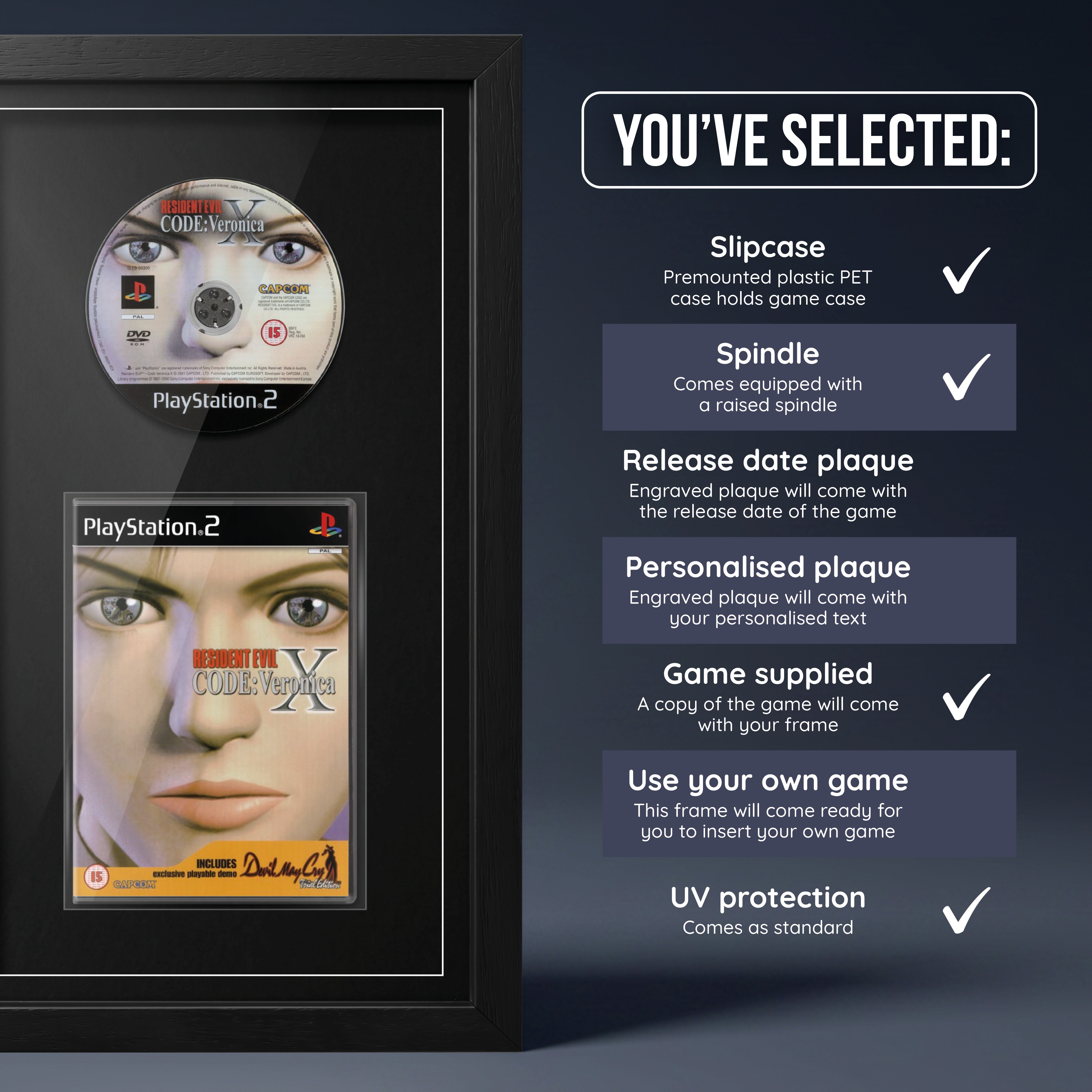 Resident Evil Code: Veronica X (PS2) Jeu encadré de la gamme Exhibition Range