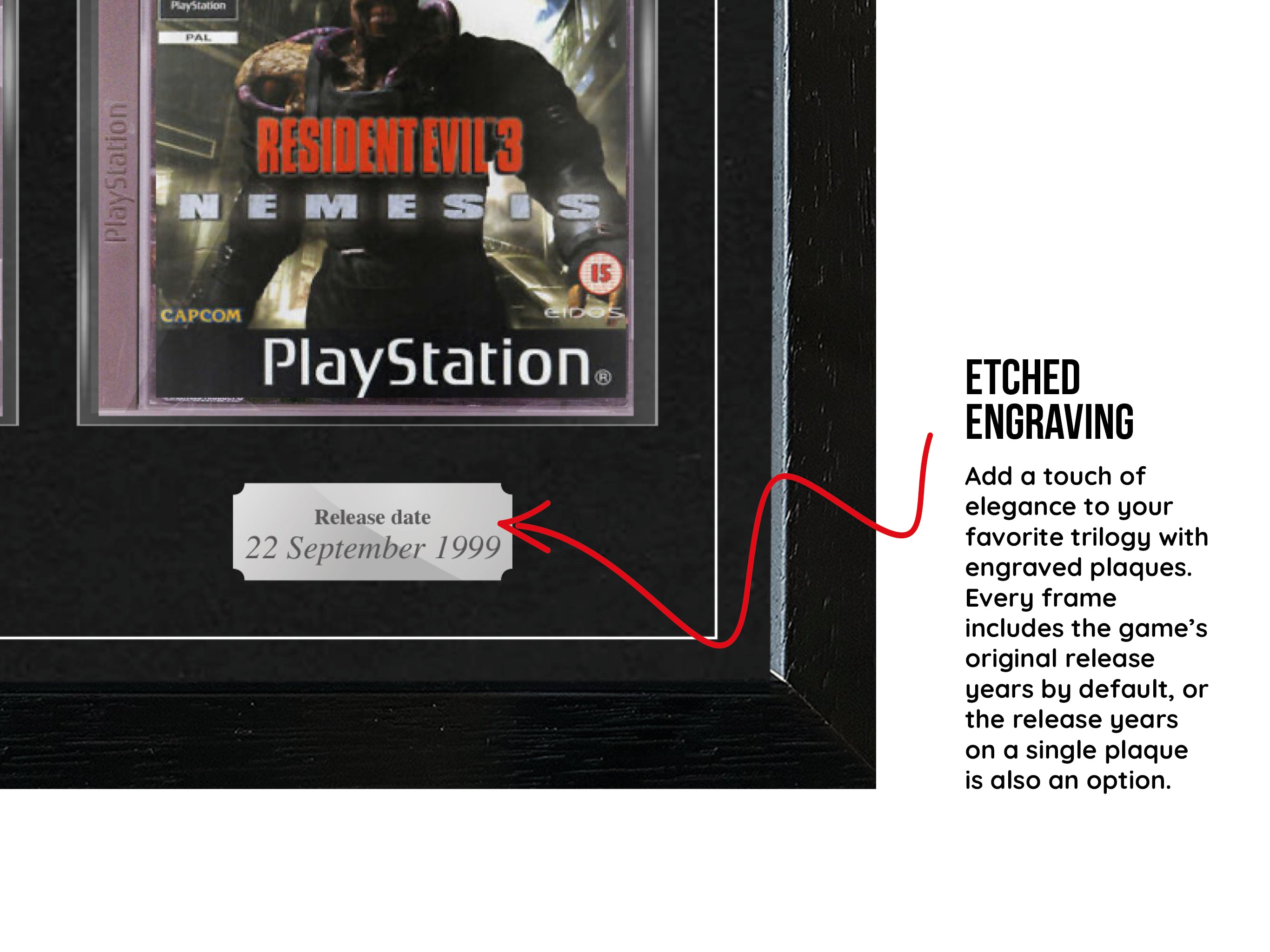 The Resident Evil Trilogy (PS1) Exhibition Range Framed Games - Frame-A-Game