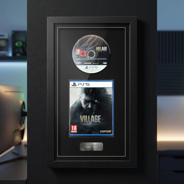 Resident Evil Village PS5 Exhibition Range frame on display