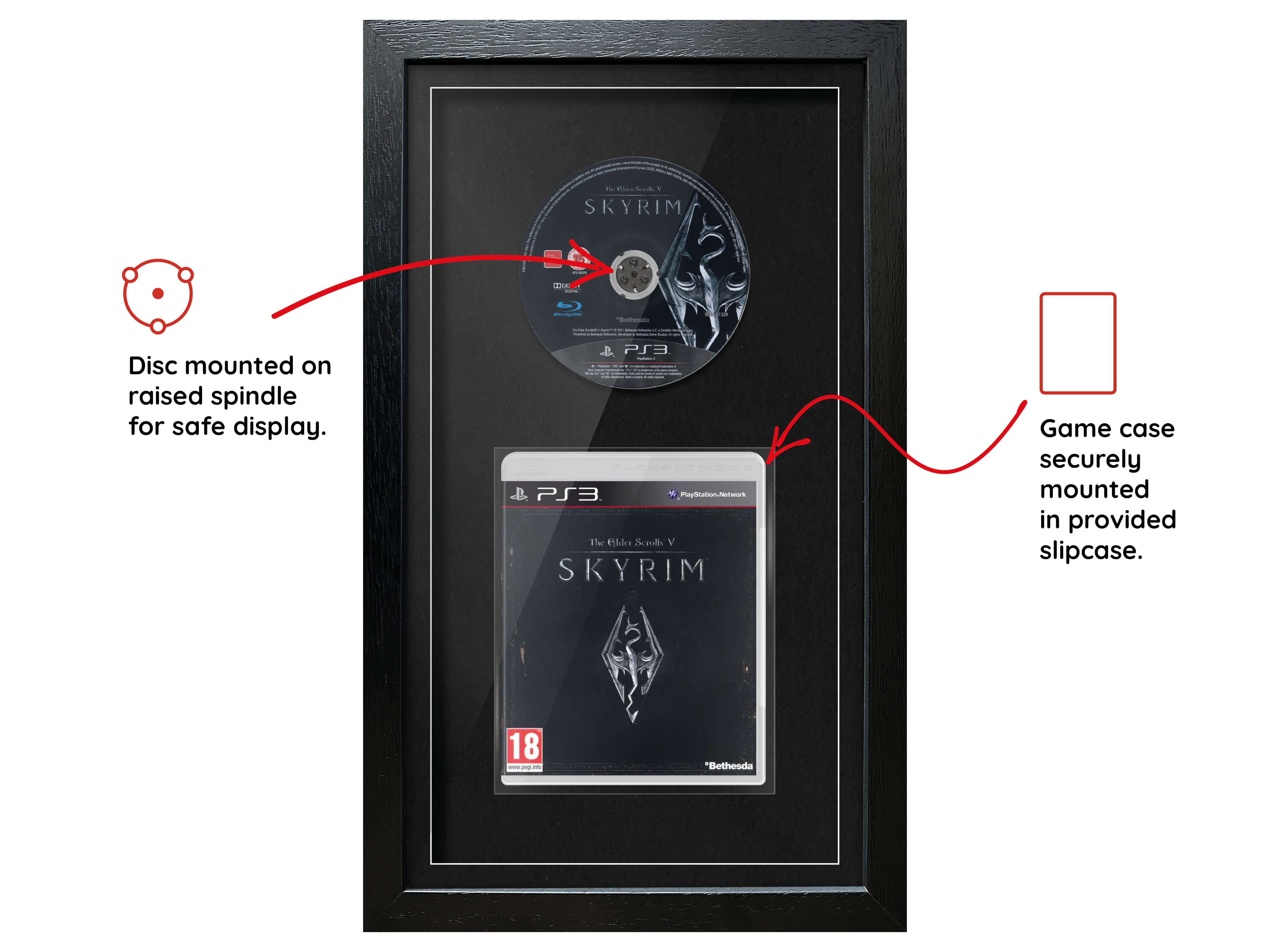 The Elder Scrolls V: Skyrim (PS3) Exhibition Range Framed Game - Frame-A-Game