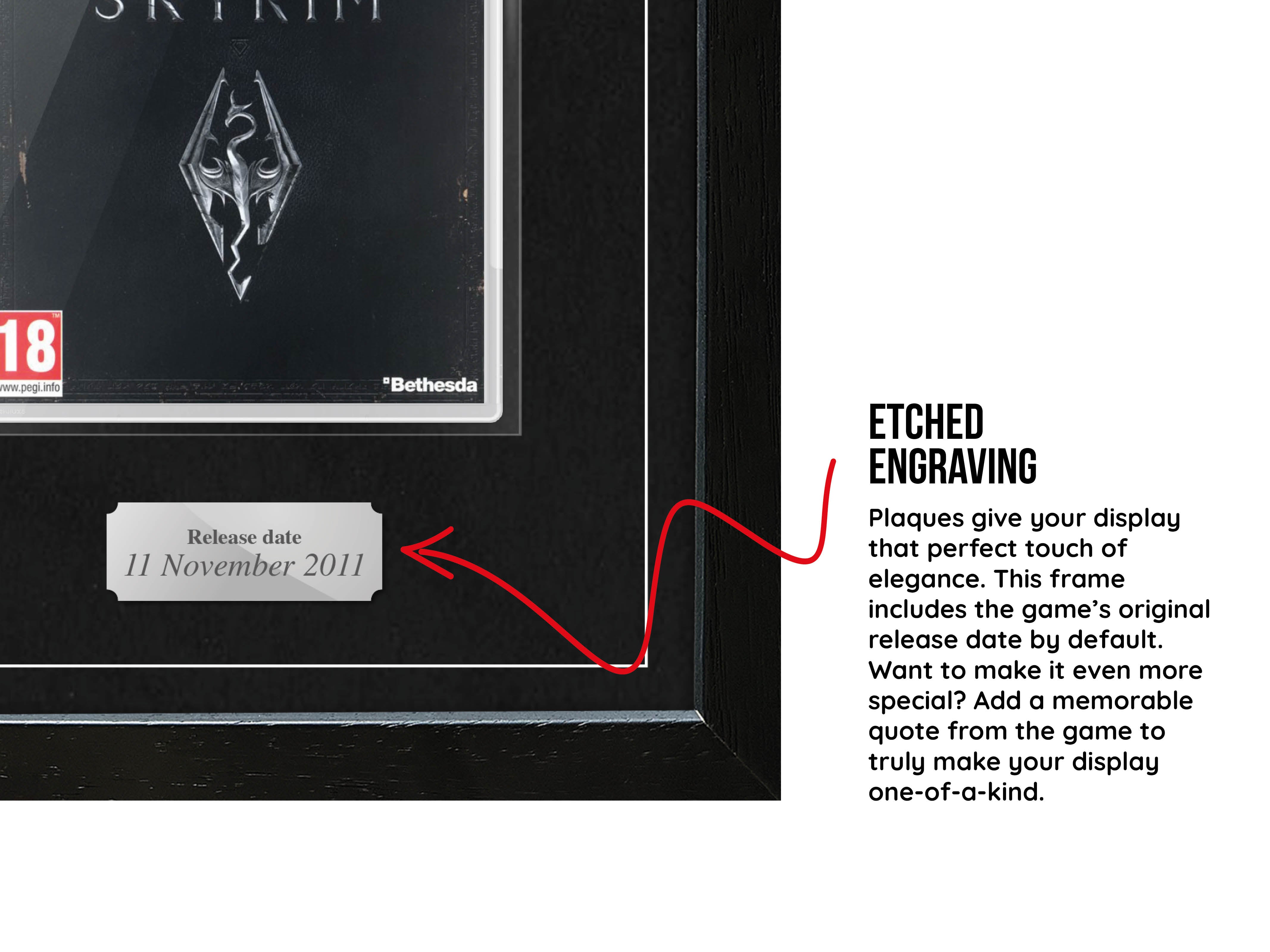 The Elder Scrolls V: Skyrim (PS3) Exhibition Range Framed Game - Frame-A-Game