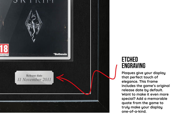 The Elder Scrolls V: Skyrim (PS3) Exhibition Range Framed Game - Frame-A-Game