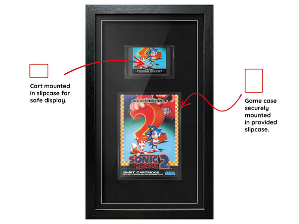 Sonic the Hedgehog 2 (Mega Drive) Exhibition Range Framed Game - Frame-A-Game