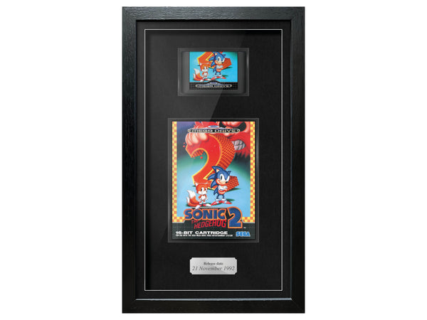 Sonic the Hedgehog 2 (Mega Drive) Exhibition Range Framed Game - Frame-A-Game