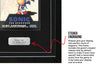 Sonic the Hedgehog (Mega Drive) Exhibition Range Framed Game - Damaged Sleeve/Cart - Frame-A-Game