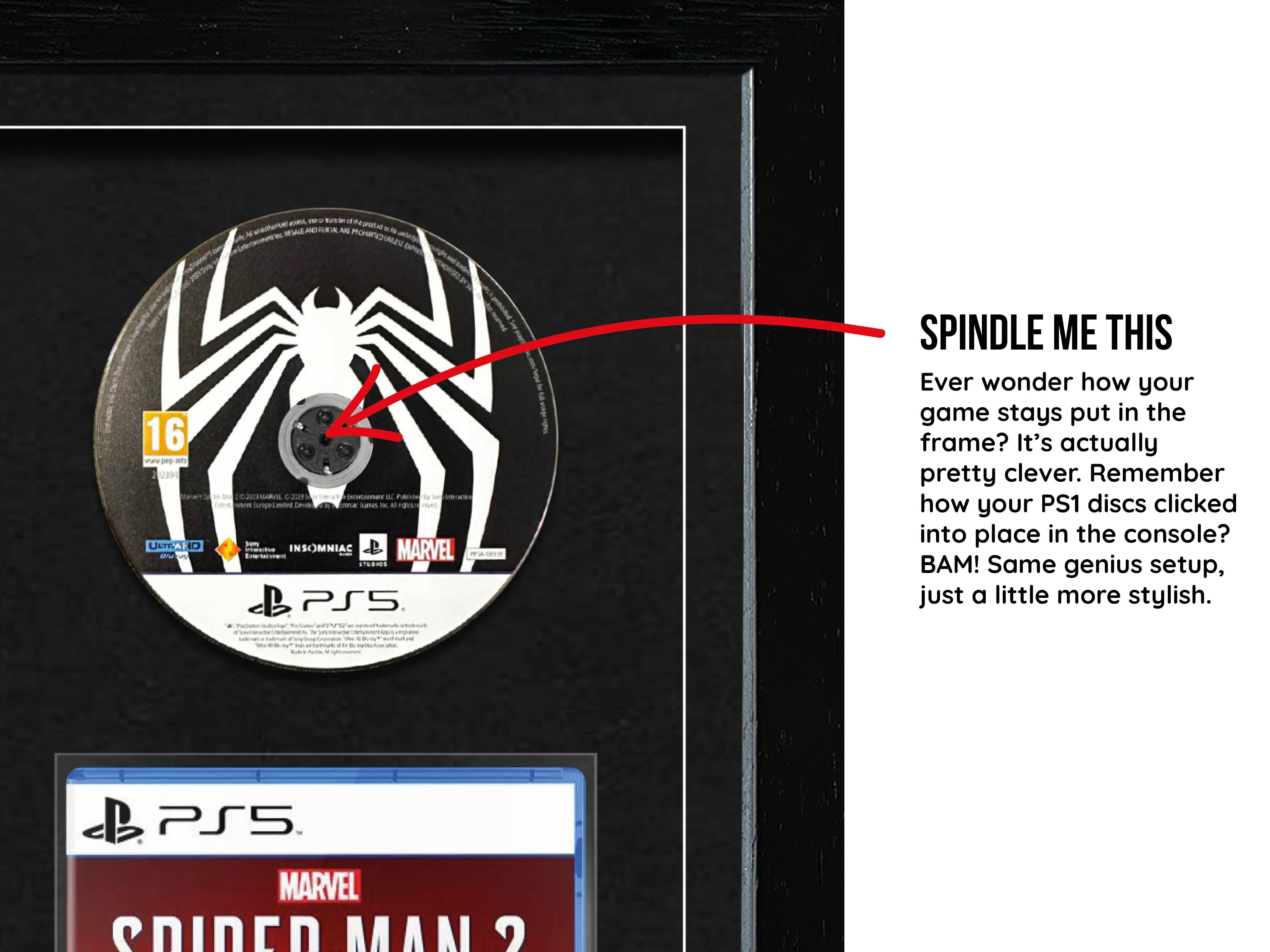 The Marvel Spider-Man Trilogy (PS4/PS5) Exhibition Range Framed Games - Frame-A-Game