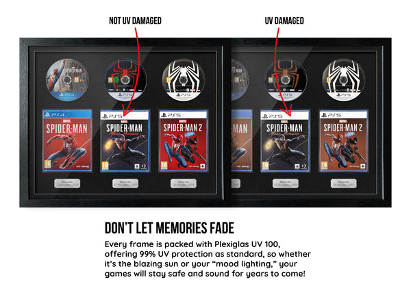 The Marvel Spider-Man Trilogy (PS4/PS5) Exhibition Range Framed Games - Frame-A-Game