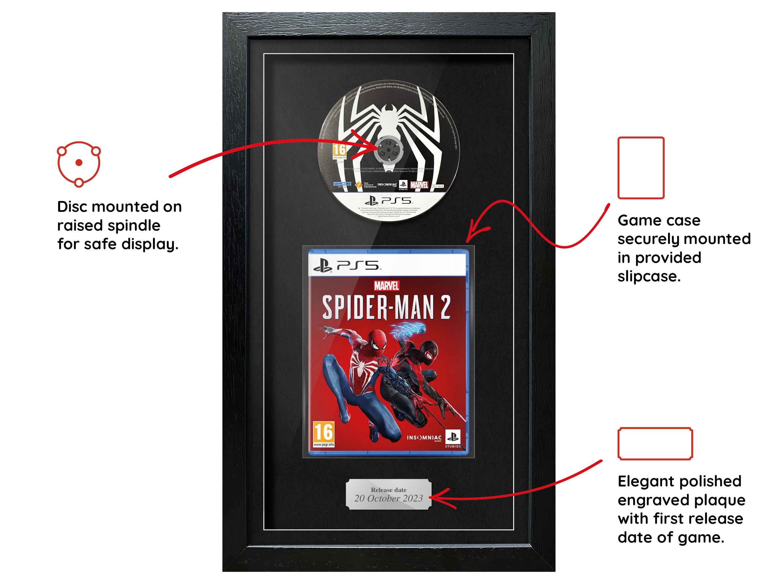 Marvel's Spider-Man 2 (PS5) Exhibition Range Framed Game - Frame-A-Game