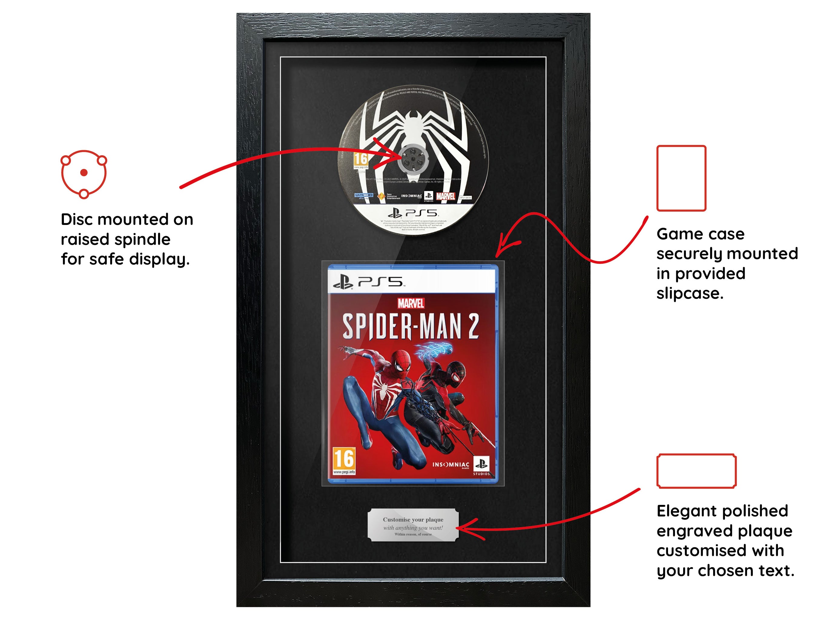 Marvel's Spider-Man 2 (PS5) Exhibition Range Framed Game - Frame-A-Game