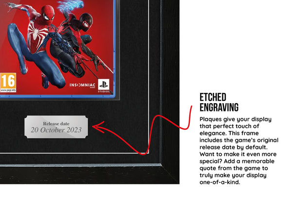 Marvel's Spider-Man 2 (PS5) Exhibition Range Framed Game - Frame-A-Game