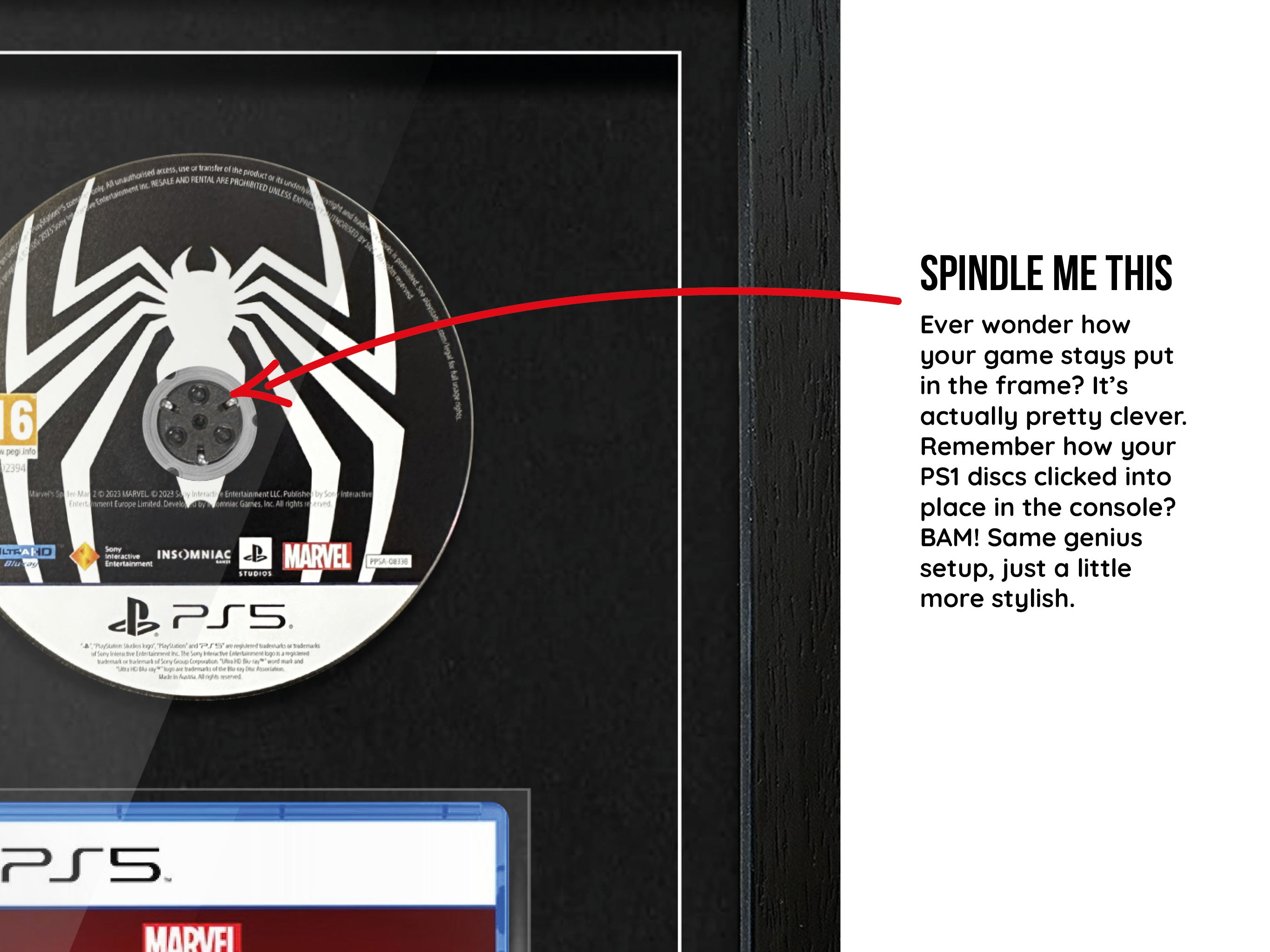 Marvel's Spider-Man 2 (PS5) Exhibition Range Framed Game - Frame-A-Game