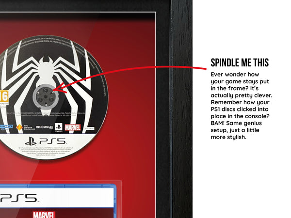 Marvel's Spider-Man 2 (PS5) Inspired By Exhibition Range Framed Game - Frame-A-Game