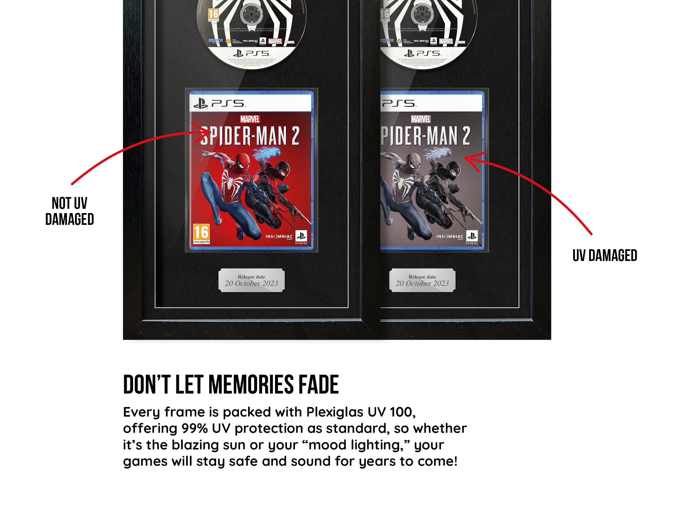 Marvel's Spider-Man 2 (PS5) Exhibition Range Framed Game - Frame-A-Game